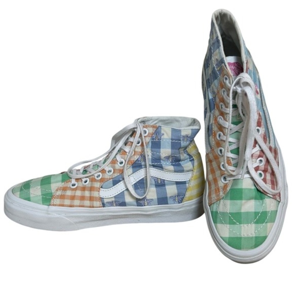 Vans Multicolor Gingham Checkerboard High-Top Sneakers